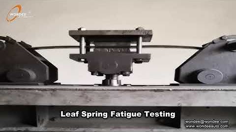 Trailer leaf springs fatigue tests -WONDEE Autoparts 17-July 2020
