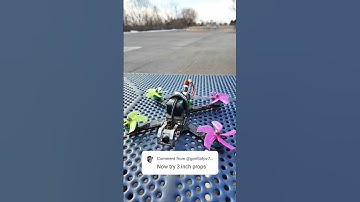 3" props on 5" FPV drone? #fpvdrone #drone #shorts