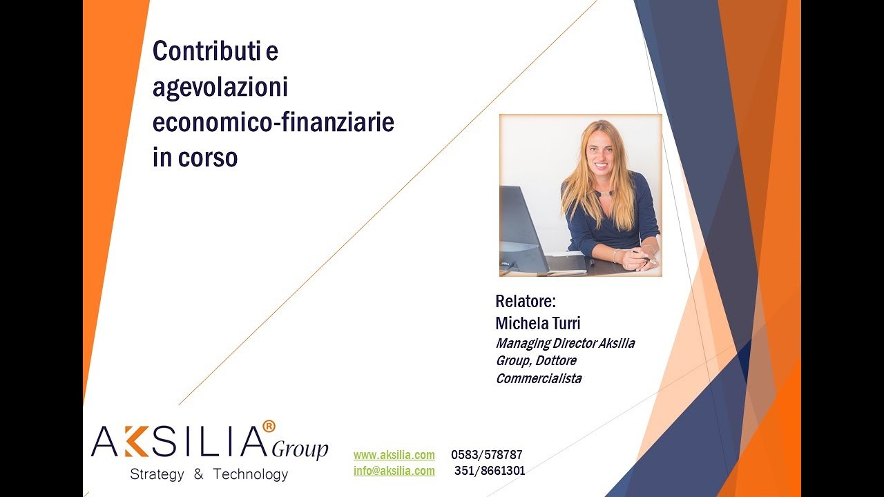 Webinar Contributi e agevolazioni economico-finanziarie in corso - YouTube