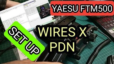 YAESU FTM500 WIRES X PDN -SET UP