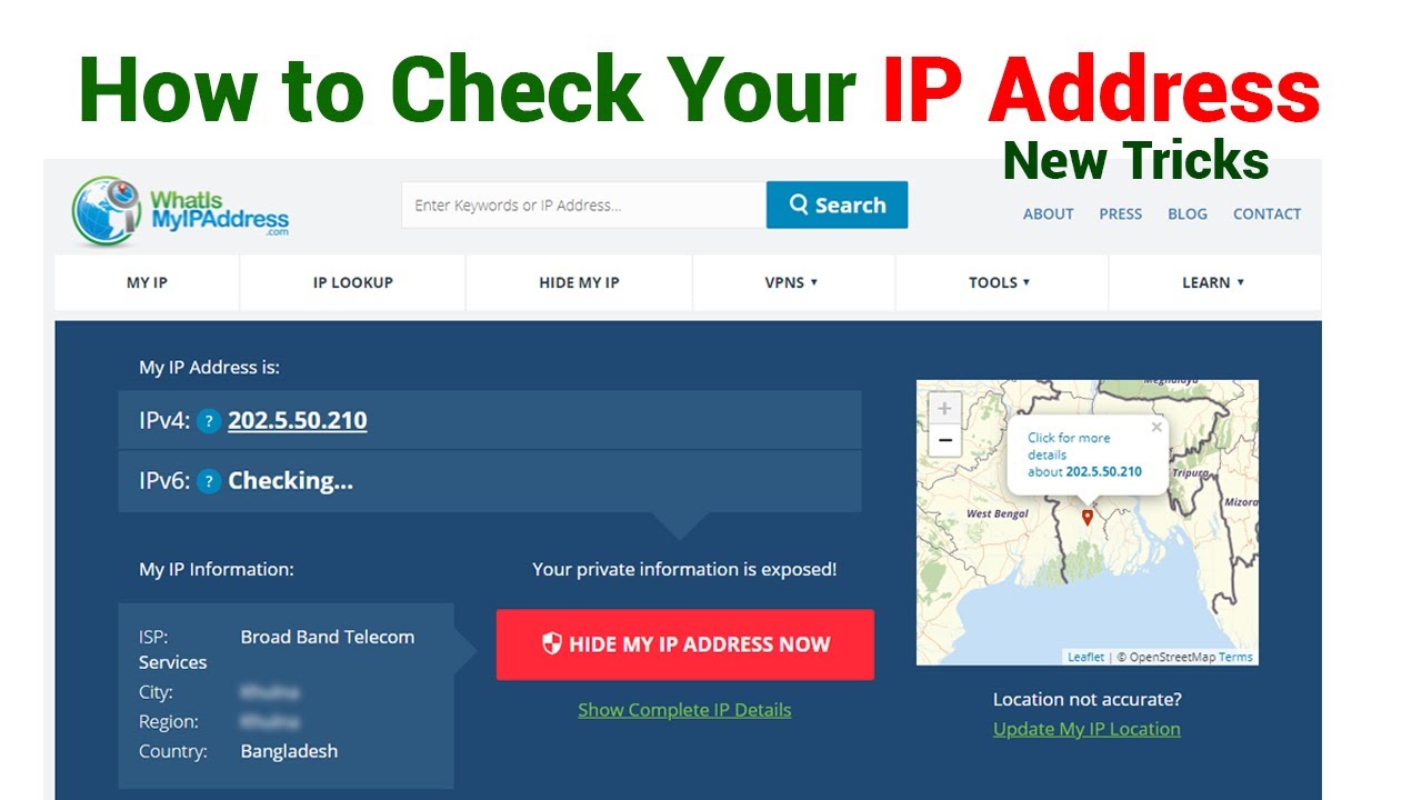 Check my IP. What's your IP address. "Check IP" APK. Has new address