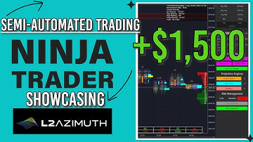 +$1,500 Using Ninja Trader! Semi-Automated Trading | L2Azimuth Showcase