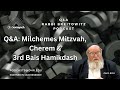 Qa milchemes mitzvah cherem  3rd bais hamikdash harav yitzchak breitowitz