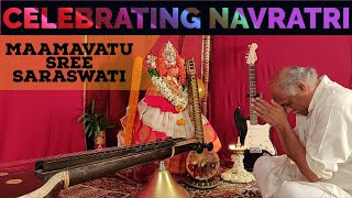 Day 5 YTNavaratri Maamavatu Sri Saraswati Hindolam Ragam Veena Rendition by Sivaram Ivaturi