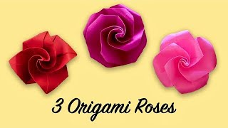 3 Ways to Fold a Lovely Origami Rose | Perfect Valentine's Day Gift Ideas