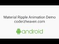 (DEMO) Android Material Ripple Implementation - coderzheaven.com
