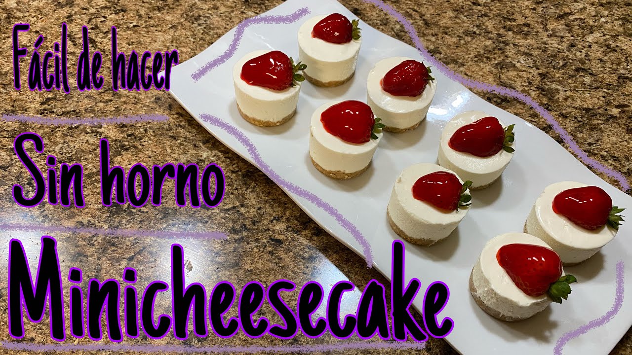 Cómo hacer mini Cheesecake sin Horno // Rico y muy cremoso