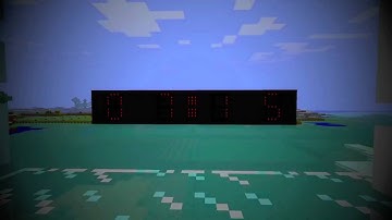 Minecraft: Redstone Digital Clock Timelapse
