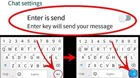 How To Used Enter Button To Send Message In WhatsApp | How To Enable Enter Key  In WhatsApp |Android