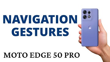 How to CHANGE the NAVIGATION SYSTEM to GESTURES on the MOTO EDGE 50 PRO!