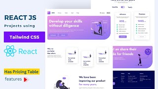 React JS Project using Tailwind CSS for Beginners | React JS Tutorial 2023