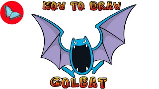 How To Draw Pokemon - Golbat | Drawing Animals