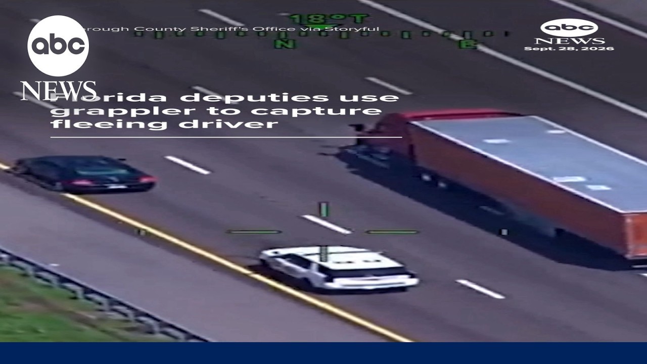 Florida deputies use grappler to capture fleeing driver