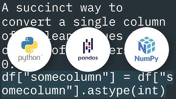 How can I map True/False to 1/0 in a Pandas DataFrame?