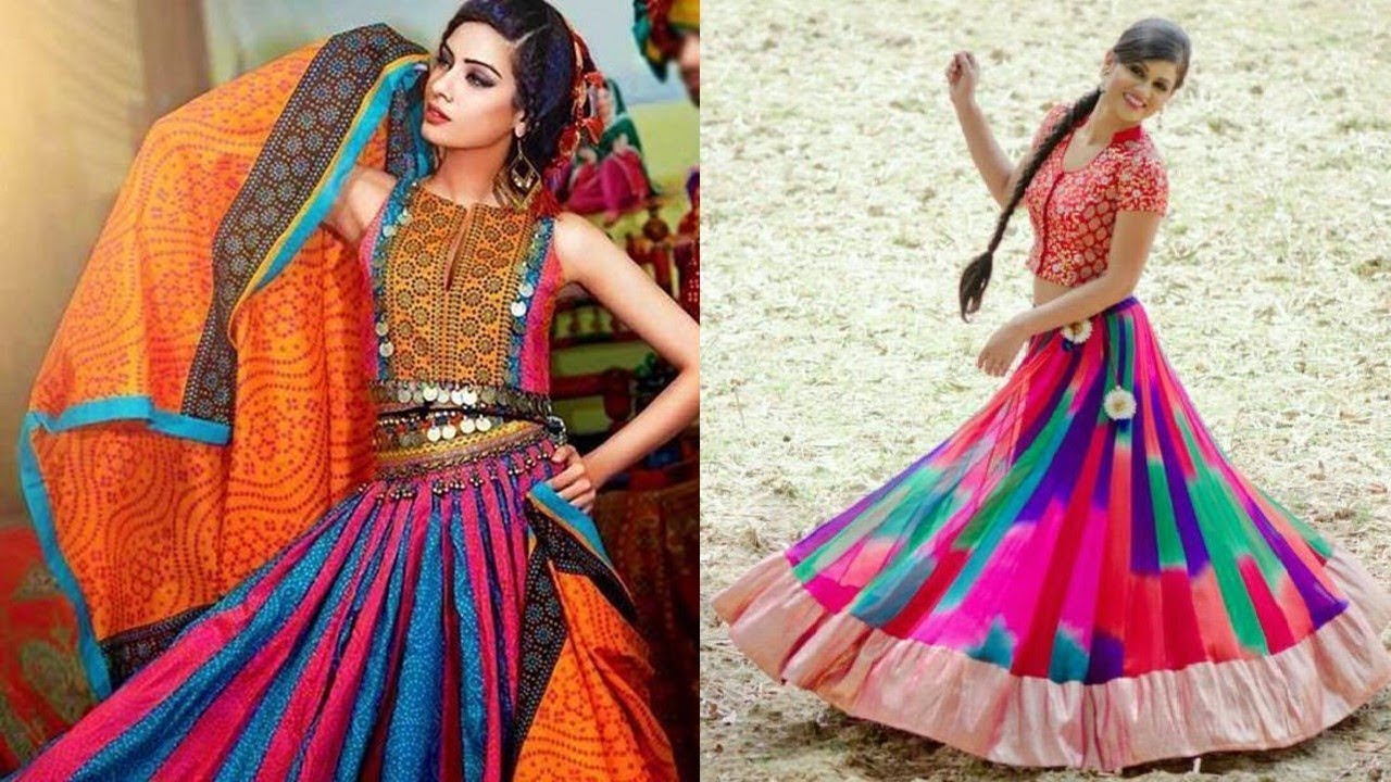 multicolor lehenga designs