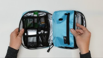 Insulated Diabetes Organizer featuring the Turquoise with Omnipod® PDM