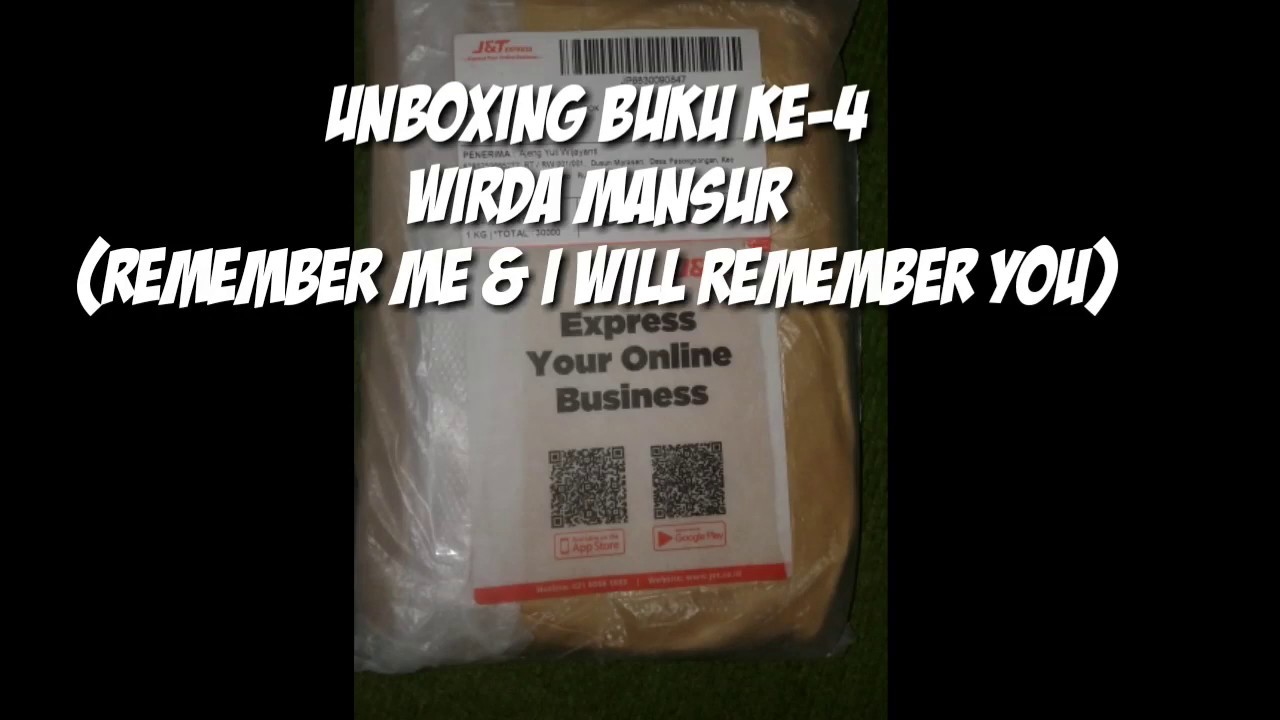 Unboxing buku Wirda Mansur &quot;REMEMBER ME &amp; I WILL REMEMBER