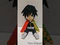 Cómo hacer un peluche de Giyū Tomioka (Kimetsu no Yaiba) con fieltro #demonslayer #tomiokagiyuu #diy
