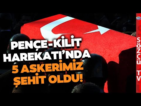 SON DAKİKA Pençe-Kilit Harekatı'ndan Acı Haber Geldi! 5 Askerimiz Şehit Oldu