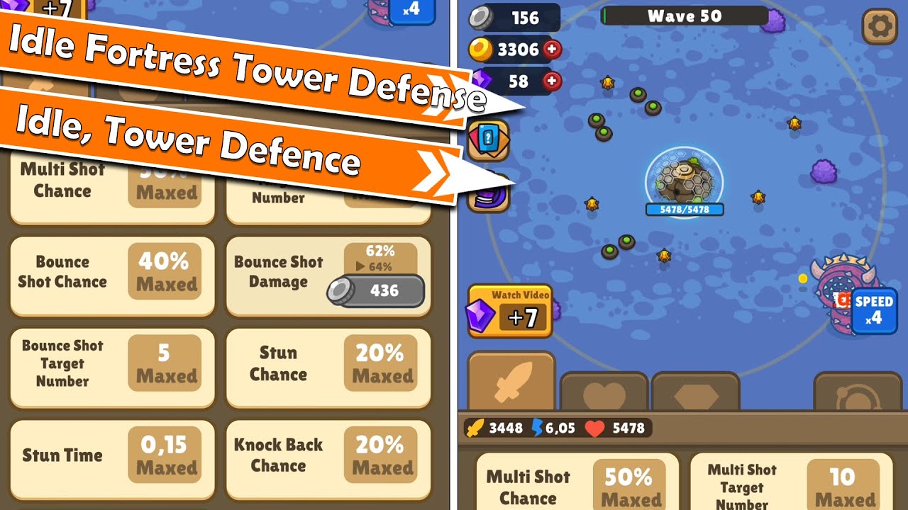 Idle Fortress Tower Defense Mod APK (Free Shopping)