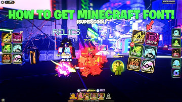 How To Get Minecraft Font On Roblox Fast!