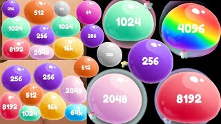 Jelly 2048 : Puzzle merge game( reach 256k)#gameparkarea #blobmerge3d #jelly2048 screenshot 1
