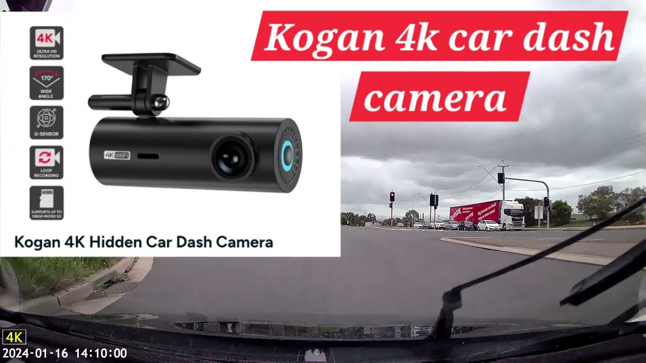 Kogan 4k car dash camera.