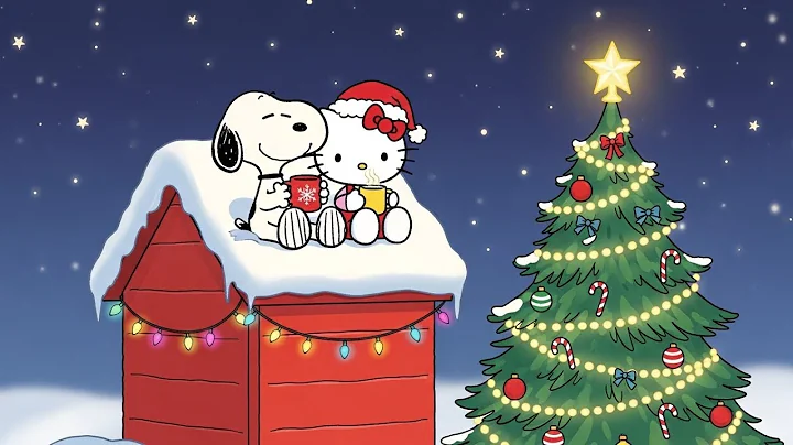 Cozy Christmas Jazz for Studying, Relaxing, and Enjoying the Season 🎄✨ with Snoopy & Hello Kitty