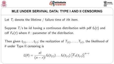 M-36. MLE under Survival Data: Type I and Random Censoring and K-M Estimator