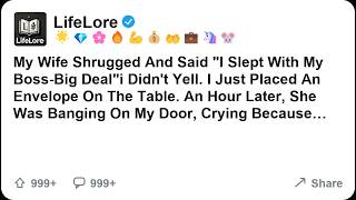 My Wife Shrugged And Said I Slept With My Boss-big Deal