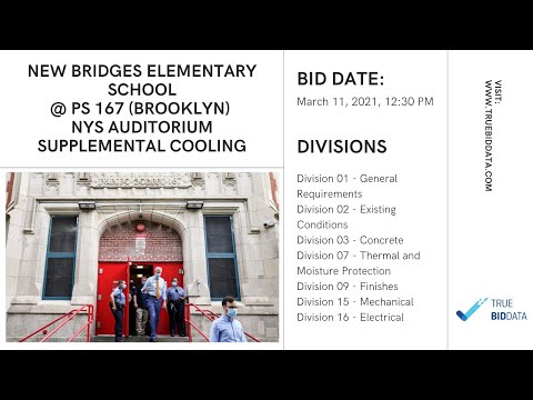 New Bridges Elementary School @ PS 167 (Brooklyn) NYS Auditorium Supplemental Cooling