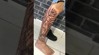 Tattoo - Tatuagem Santa Maria Na Perna