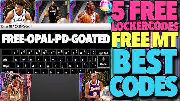 5 FREE LOCKERCODES YOU CAN USE RIGHT NOW IN NBA2K20 MyTEAM! OMG FREE OPALS AND MT!