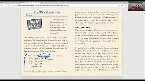 English test strategies --  The  Accuplacer 1