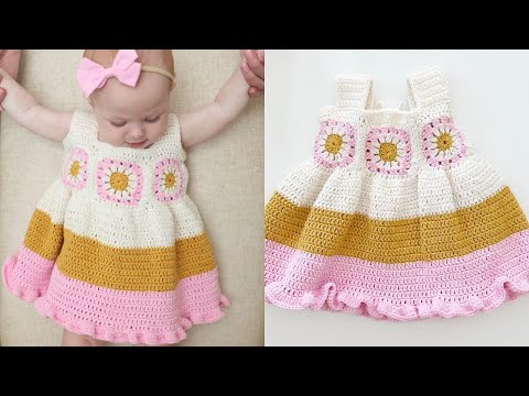 Crochet Baby Boho Sundress - Daisy Farm Crafts