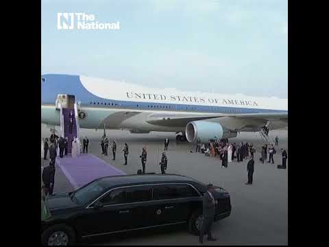 US President Joe Biden arrives in Saudi Arabia