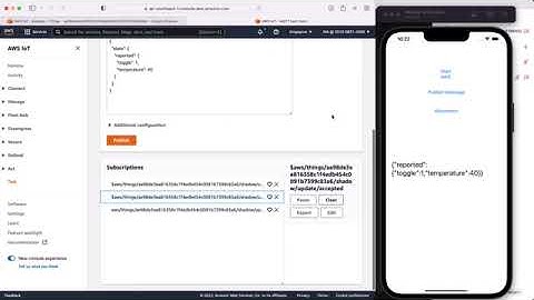 iOS to AWS shadow