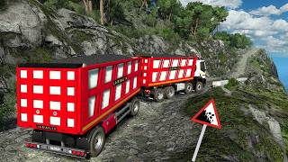 Euro Truck Simulator 2 | Iveco Trakker Extreme Offroad with Dangerous Mountain Roads & Gravel Haul screenshot 5