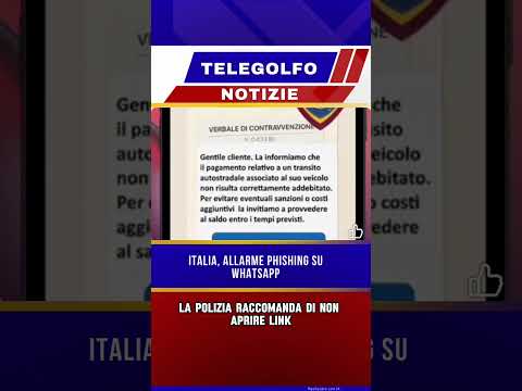 Video Nuova campagna di phishing su WhatsApp: attenzione ai falsi messaggi autostradali e ai link truffa