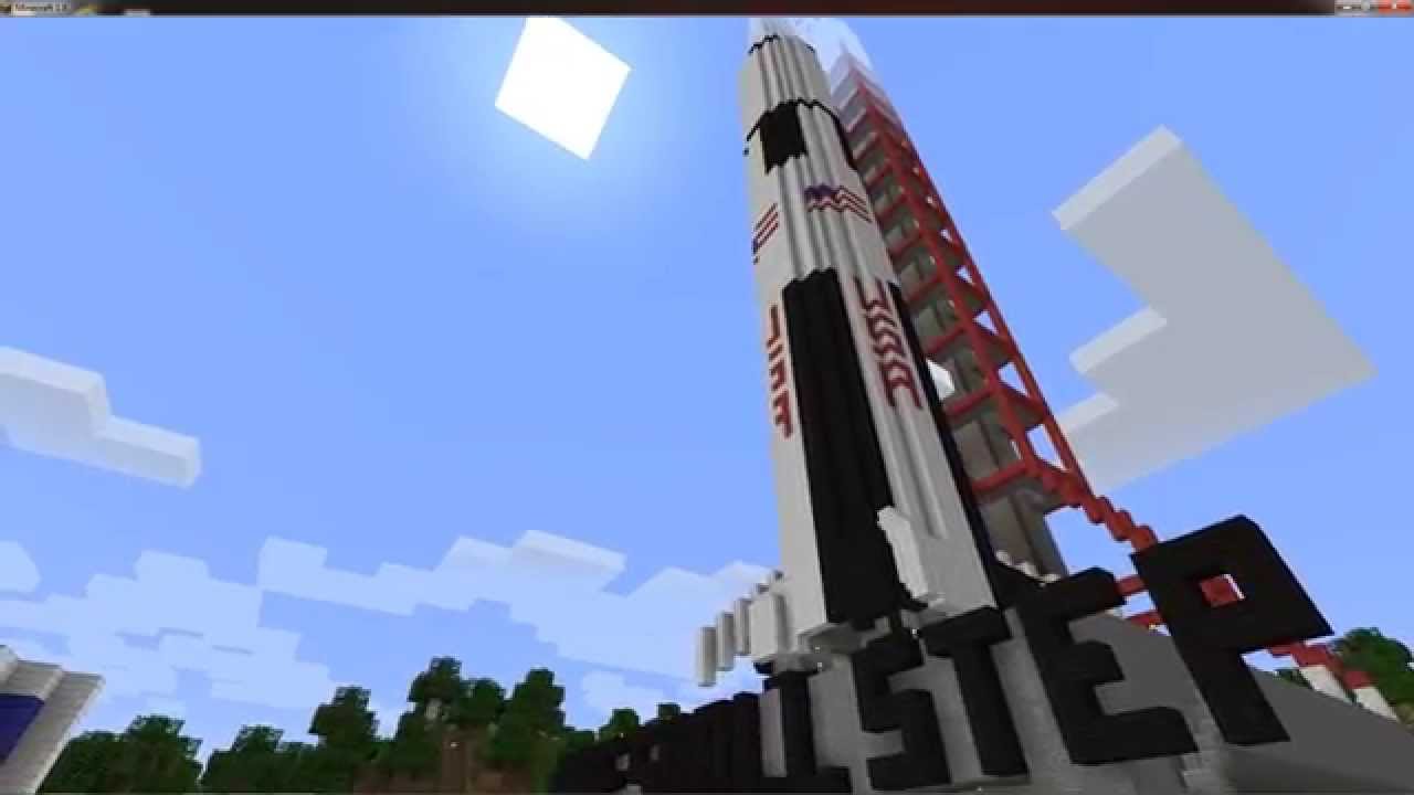Apollo 11 Minecraft monument - YouTube