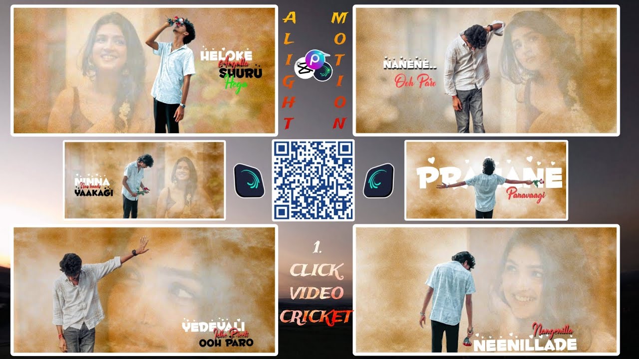 New Video Editing Alight Motion Kannada Trending Filing Song Boy's & Girl's Lyrical 3D Video Editing