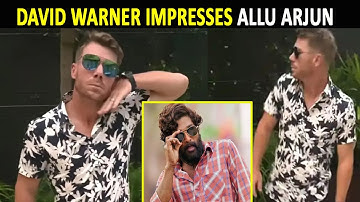 David Warner recreates 