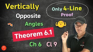 Theorem 6.1 Chapter 6 Class 9 Maths - If two lines intersect, vertically opposite angles are equal