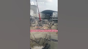 space frame installation  #spaceframe #shortsfeed #spacestructure #LFBJMB #shorts