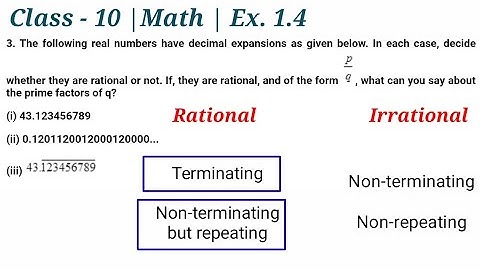 Class 10 Maths Chapter 1 Ex. 1.4 question 3