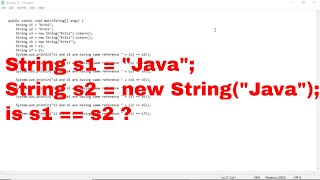 String == Equality Operator Questions | Java Interview Questions