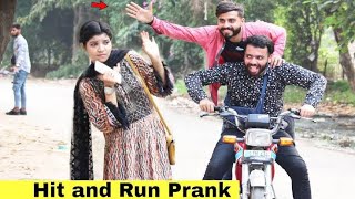 Hit and run prank🤣|| Hit & run reactions