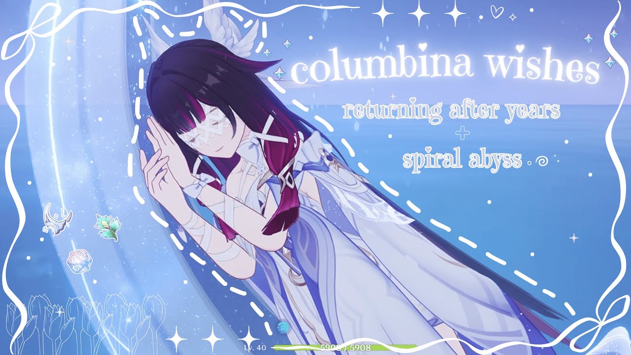 wishing for columbina 🌙⁠ returning to genshin after years ⁠♡ lofi cozy gameplay and chatting~