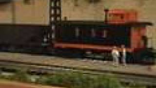 Akron Barberton Cluster ABC SW1500 on the WHBL - O Gauge