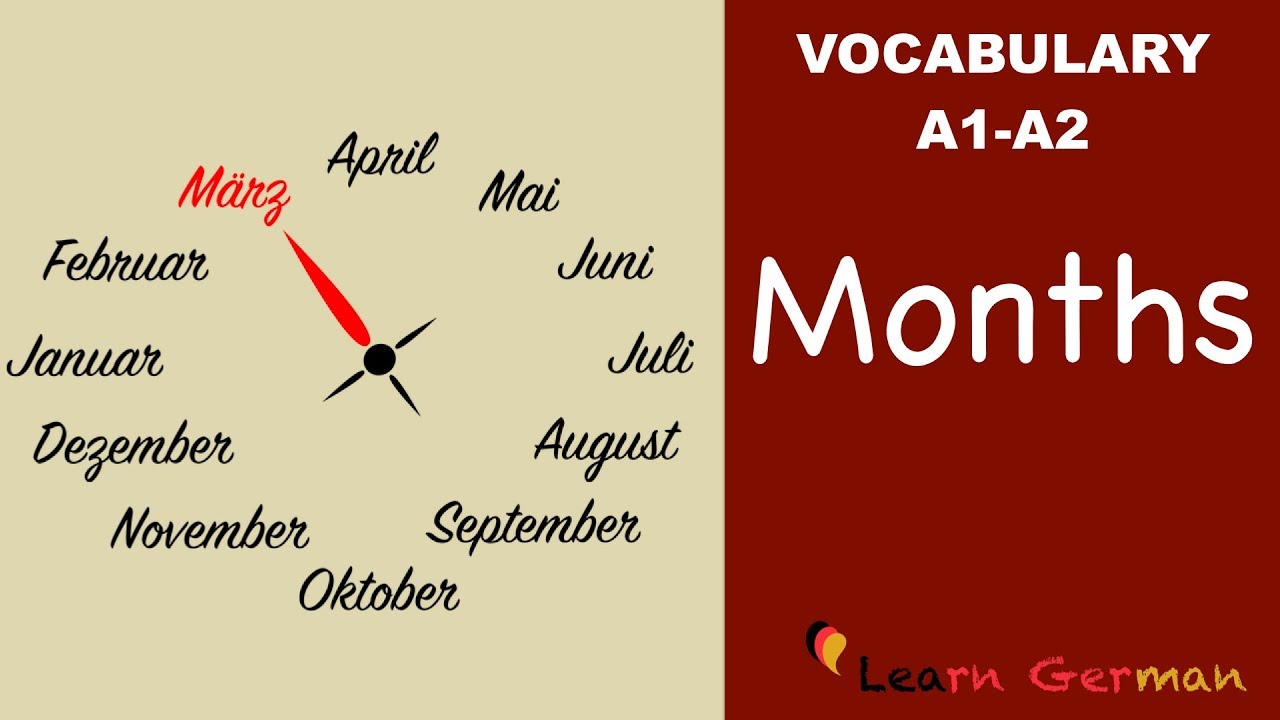  New Update  Learn German Vocabulary - Months in German (Monate)